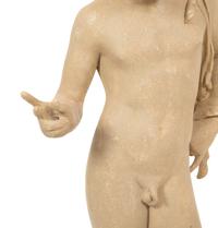 An Italian Patinated Plaster FIgure of Narcissus