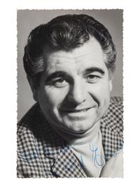 [20TH-CENTURY OPERA SINGERS]. A group of 6 signed photographs or photographic postcards of opera singers from the 1950s-1960s, comprising images of: