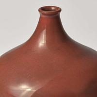 Gertrud Natzler (Austrian-American, 1908-1971) and Otto Natzler (Austrian-American, 1908-2007) Dark Rose Vase, Los Angeles, California, USA, circa 1950