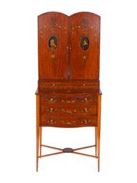 An Edwardian Painted Satinwood Dressing Table — CIRCA 1900