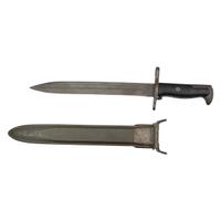 Lot of 3 Edged Weapons Including: French M1874 Gras Bayonet, US M1 Bayonet, Robeson USN Mk 2 Knife