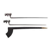 Two Sharps Socket Bayonets by Collins & Co, one with Scabbard