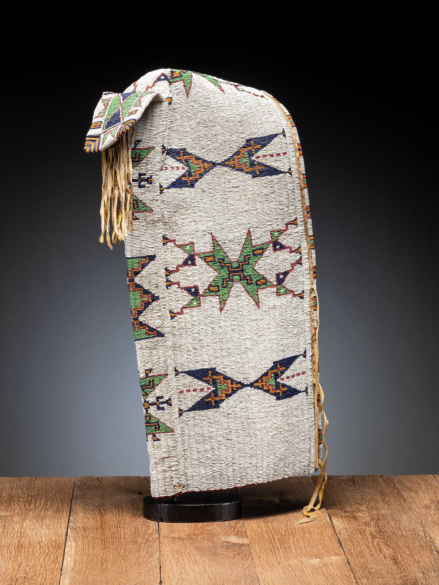 Sioux Beaded Hide Cradle