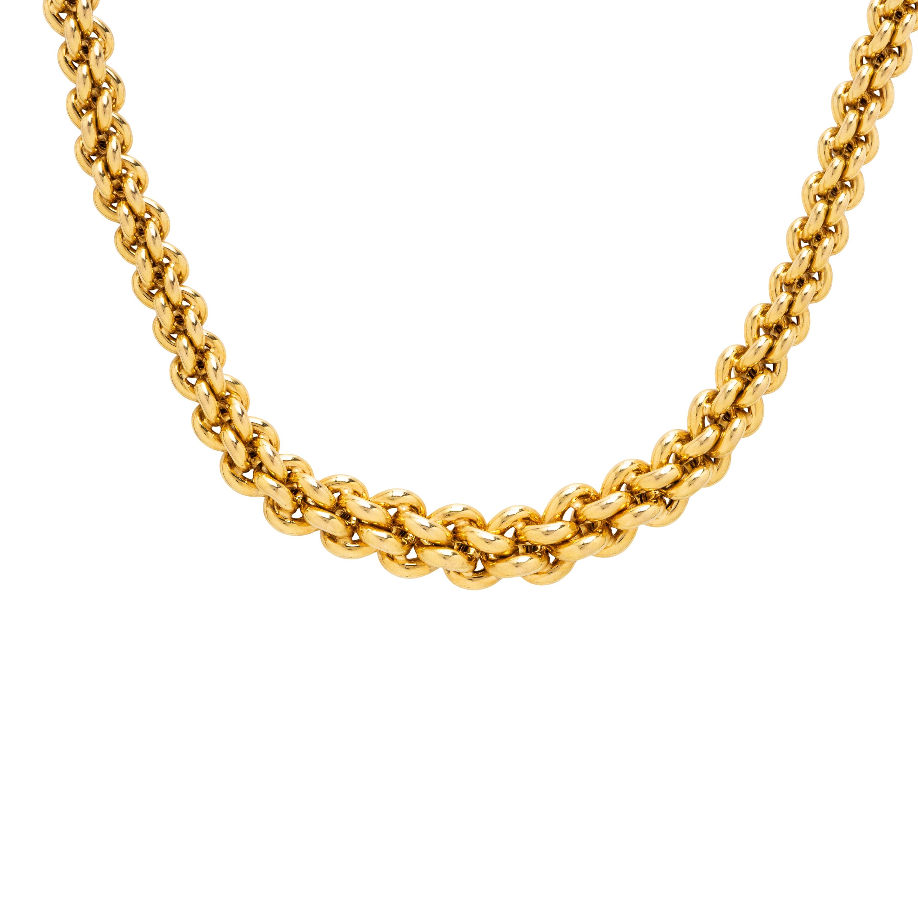 Gregg Ruth, Yellow Gold Link Necklace