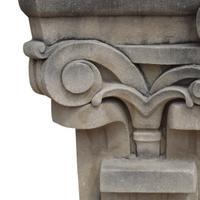 Six Monumental Limestone Columns from the Chicago Mercantile Exchange Building, designed by Chicago architect Alfred Alschuler 45.5" W — United States, Circa 1927