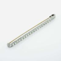 A Diamond and Platinum Bar Pin