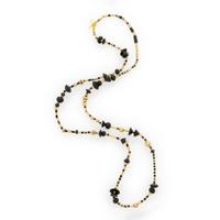 Wendy Ramshaw, Yellow Gold and Black Basalt Bead Necklace