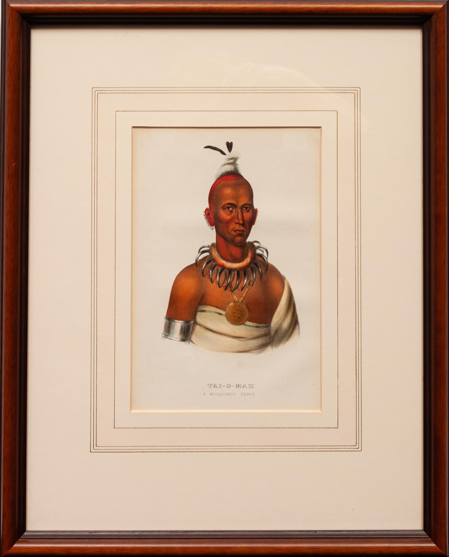Nine Portraits, from Indian Tribes of North America , 1836-1838