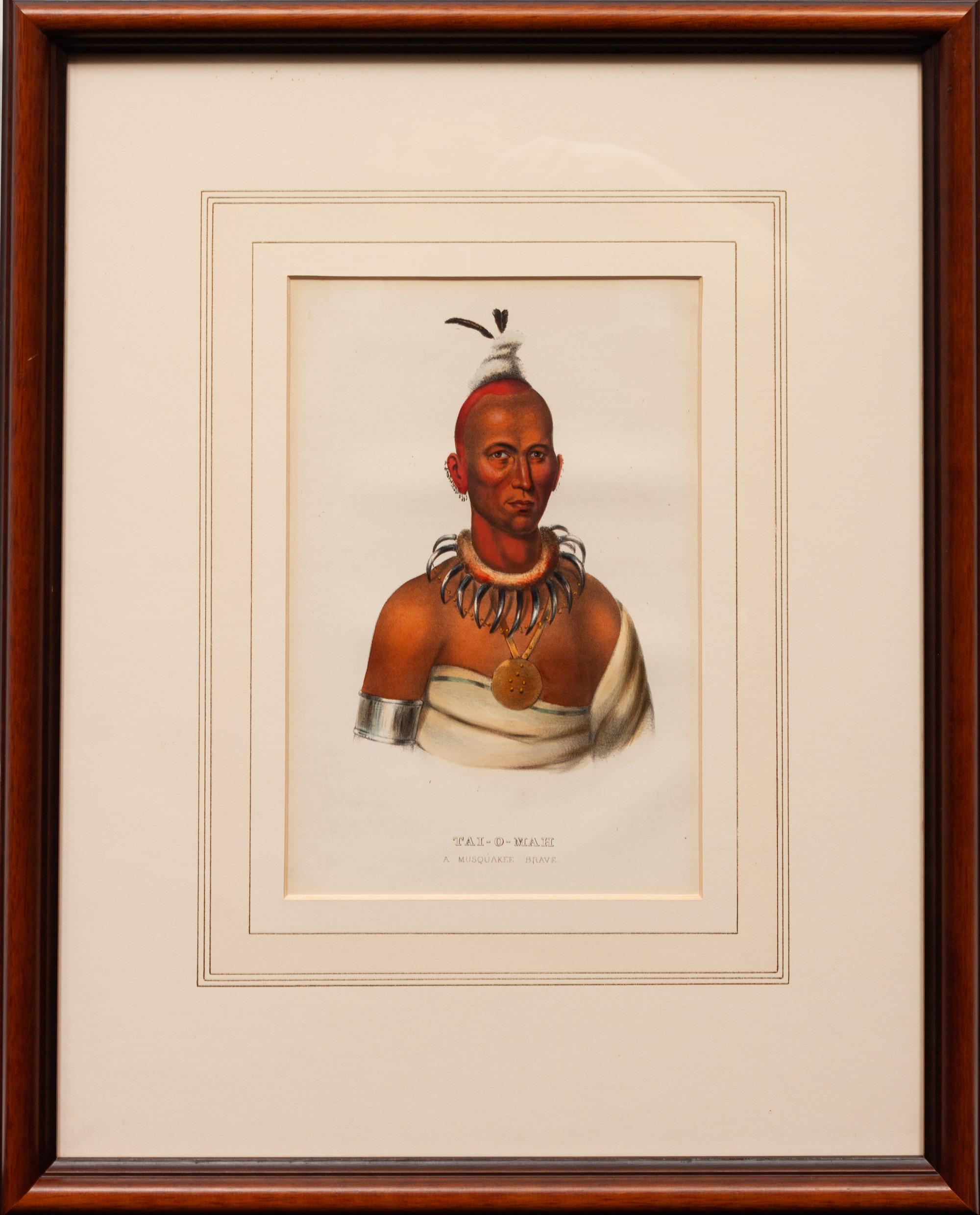 Nine Portraits, from Indian Tribes of North America , 1836-1838