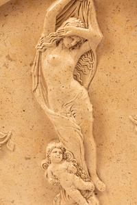 A Pair of Italian Iron-Framed Marble Plaques