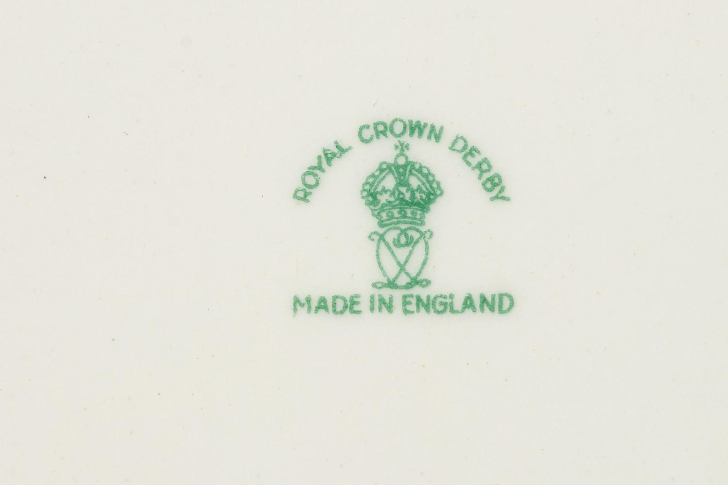 A Set of Twelve Royal Crown Derby Porcelain Dessert Plates