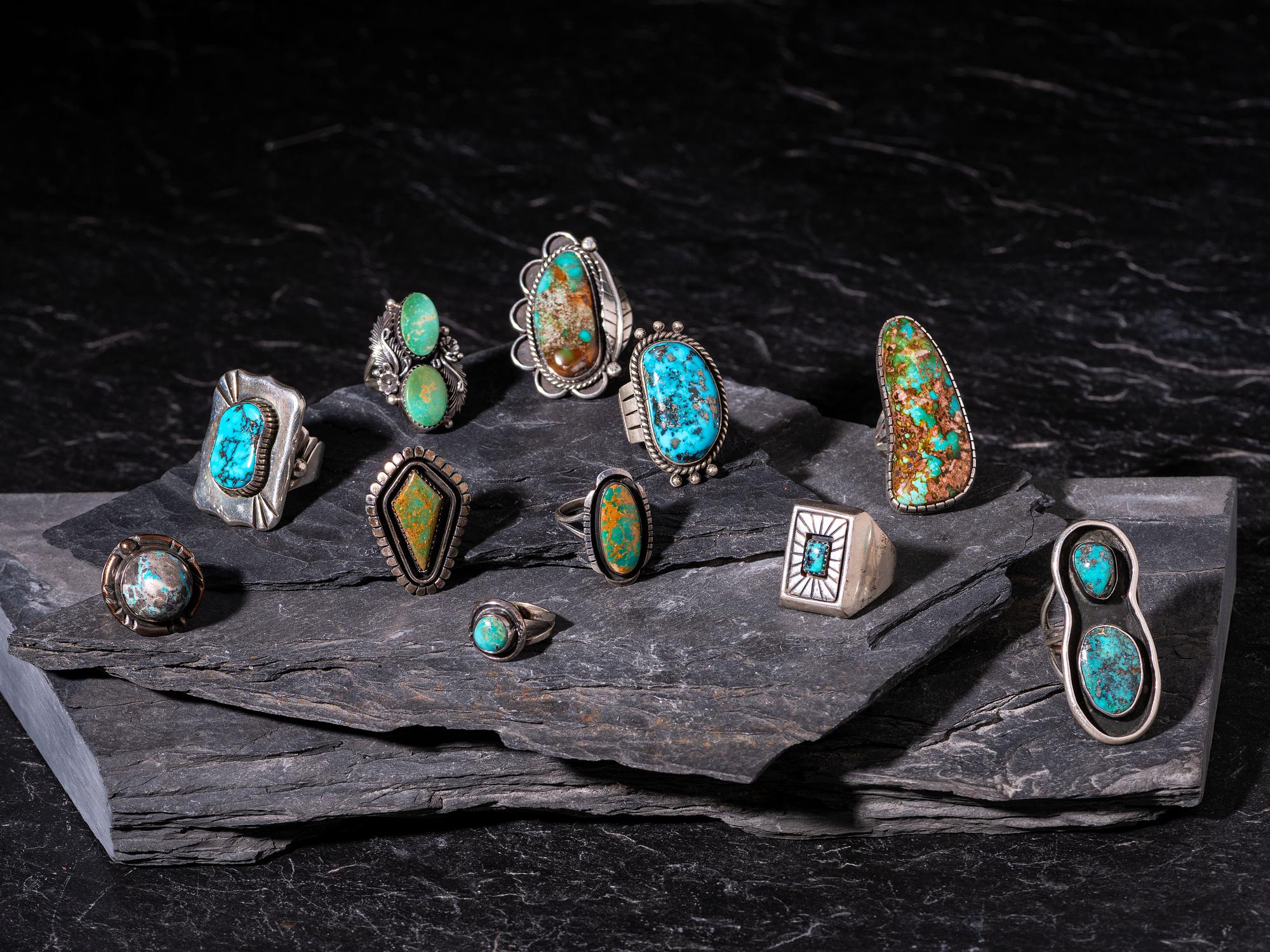 Navajo Silver and Turquoise Rings