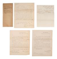 [CIVIL WAR]. Small archive associated with Lt. Col. William M. Vogelson (1831-1892), 27th Ohio Infantry and U.S. Commissary Dept., including a hand-drawn map of frontier stations and a report on "Inspection in the District of Nebraska."