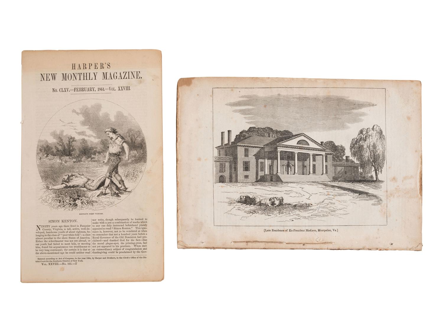 [KENTON, Simon (1755-1836)] -- [BOONE, Daniel (1734-1820)]. Boone Rescued by Kenton, plus.
