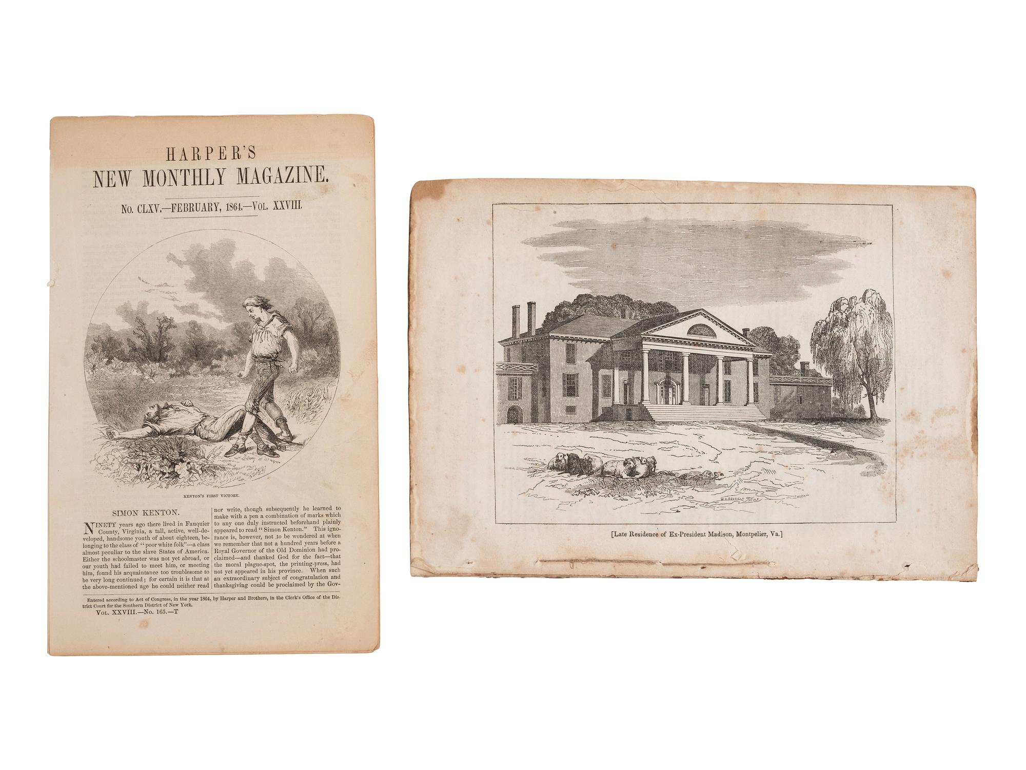 [KENTON, Simon (1755-1836)] -- [BOONE, Daniel (1734-1820)]. Boone Rescued by Kenton, plus.