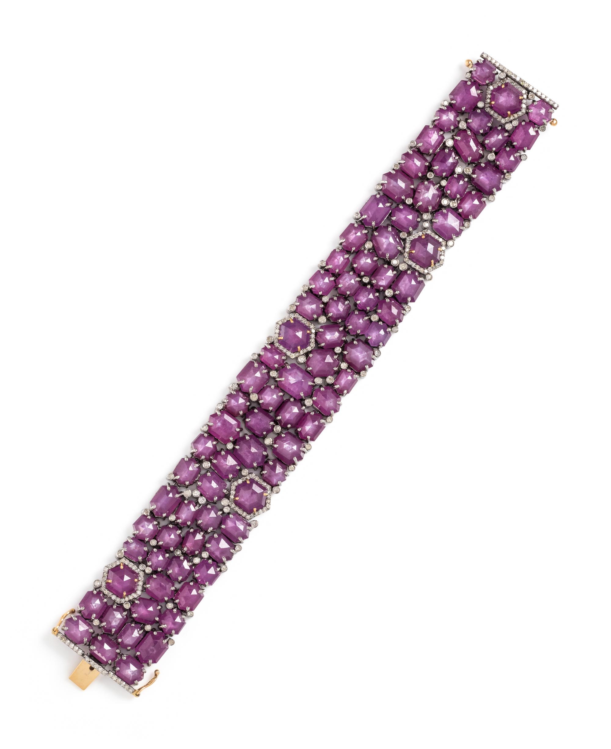 RUBY AND DIAMOND BRACELET