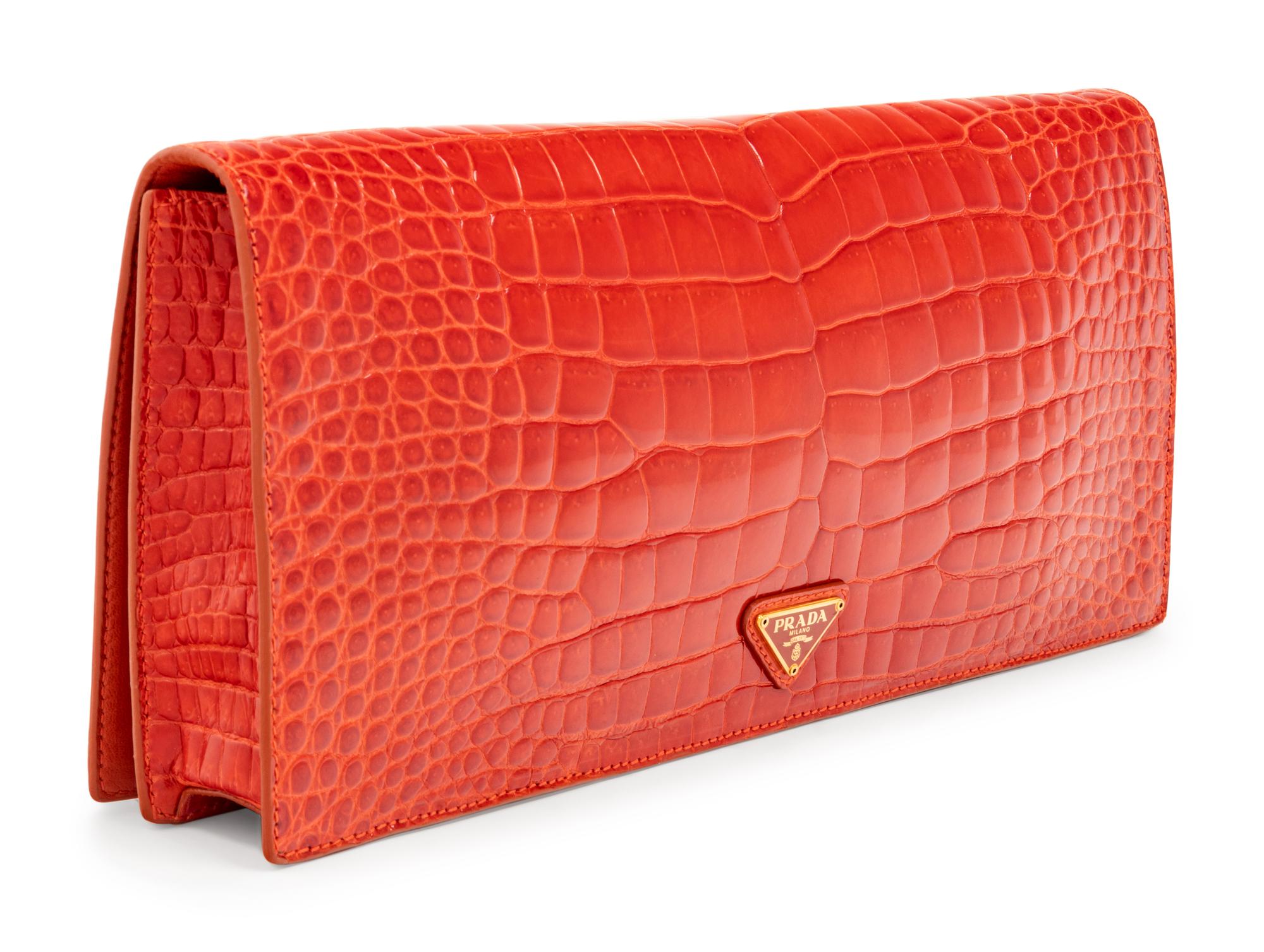 Prada Crocodile Clutch, 2010s