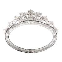 A Venetian Etched Glass Mirror