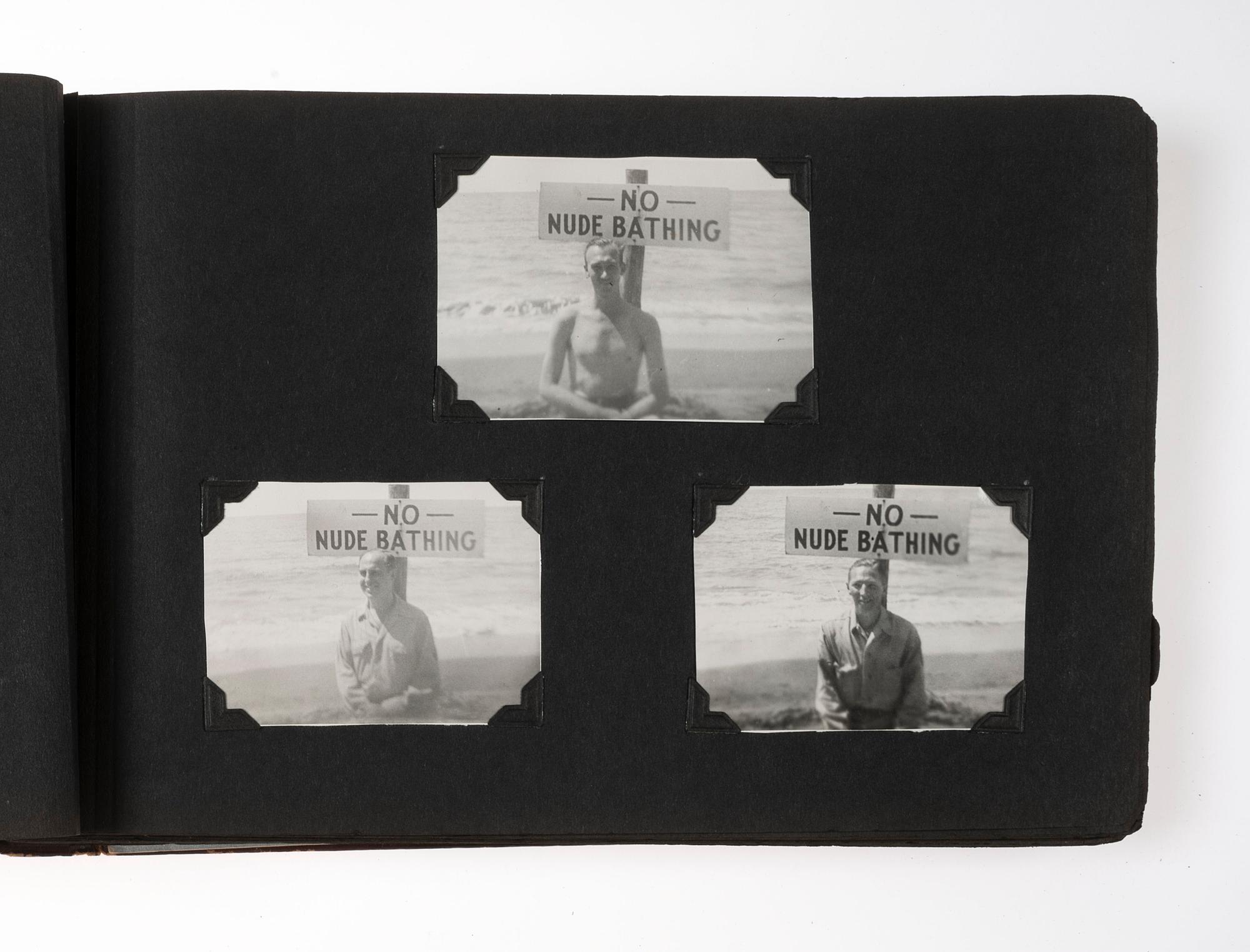 [WORLD WAR II]. Photograph album detailing the experiences of two Indiana military units in the Pacific Theater. Oro Bay, New Guinea, and Tacloban & Leyte, Philippines: n.p., 1944-1945.