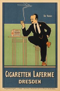 Fritz Rehm, (German, 1871-1928), Cigaretten Laferme, 1898