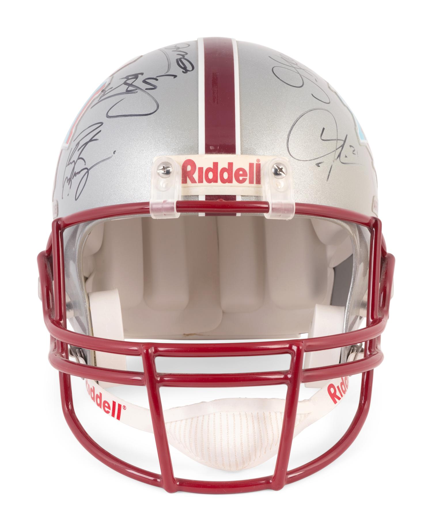 A Super Bowl XLVI 2008 Multi Signed Helmet Including Peyton Manning, Joe Montana and Junior Seau (Beckett Authentication Services BAS Certified),