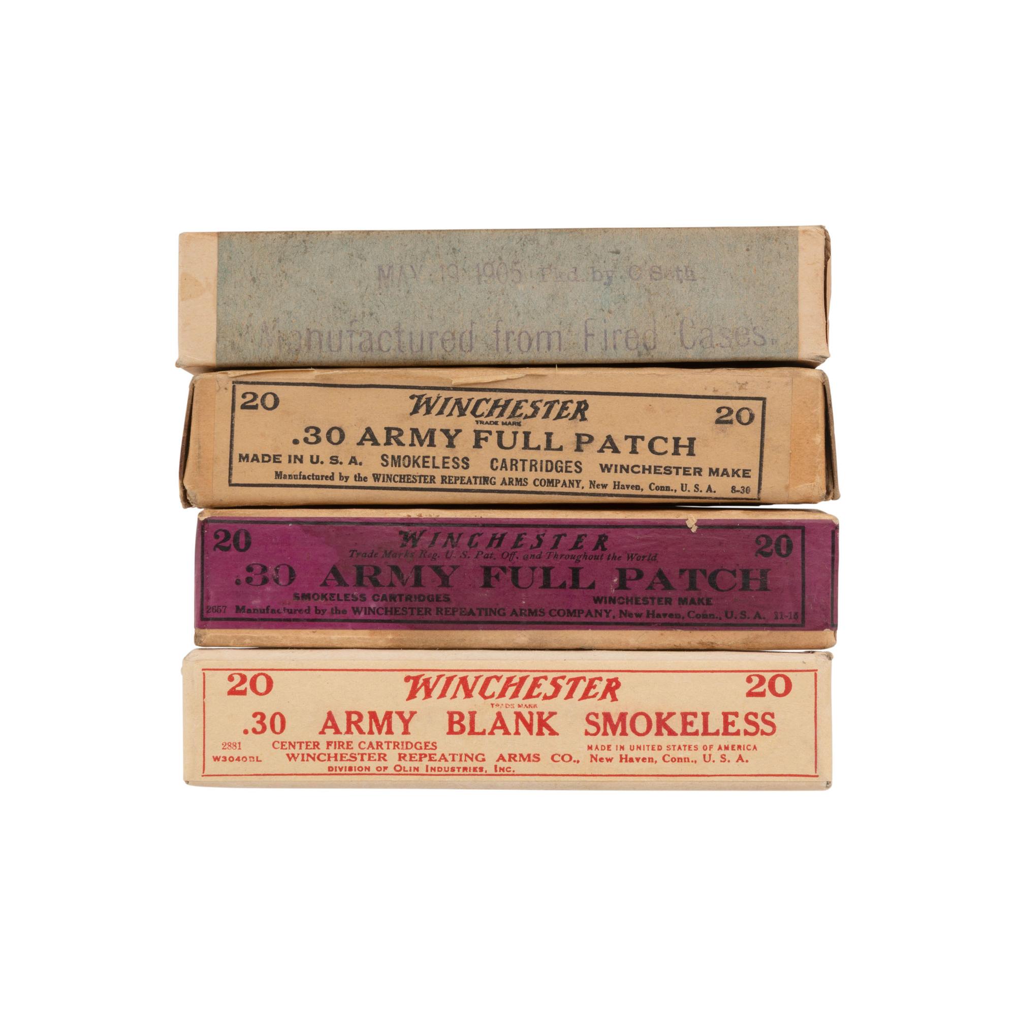 Lot of .30-40 Krag Ammunition in Original Boxes both Ball & Blanks
