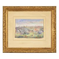 Hugues Claude Pissarro (French, b. 1935) — Pommier en Fleur à la Ferme de Noué