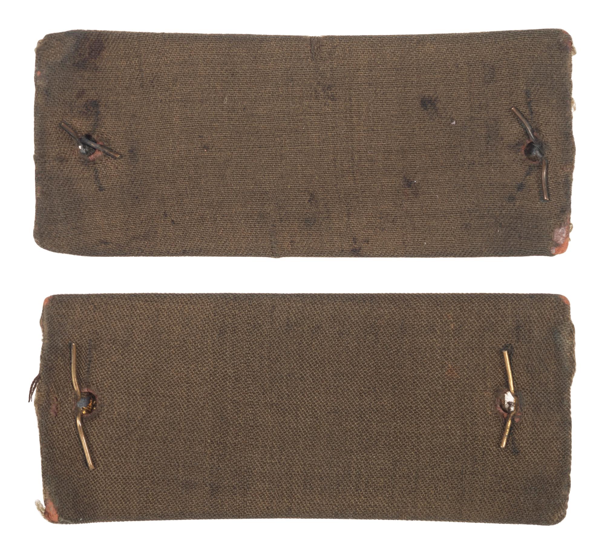 [CIVIL WAR]. First lieutenant's shoulder straps, possible sharpshooter or medical officer.