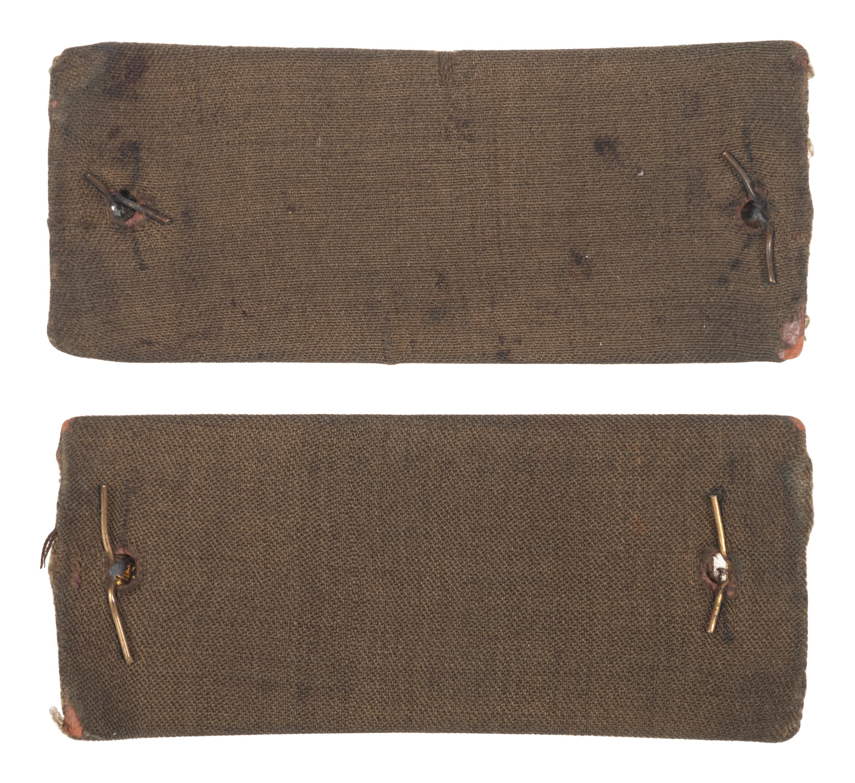 [CIVIL WAR]. First lieutenant's shoulder straps, possible sharpshooter or medical officer.
