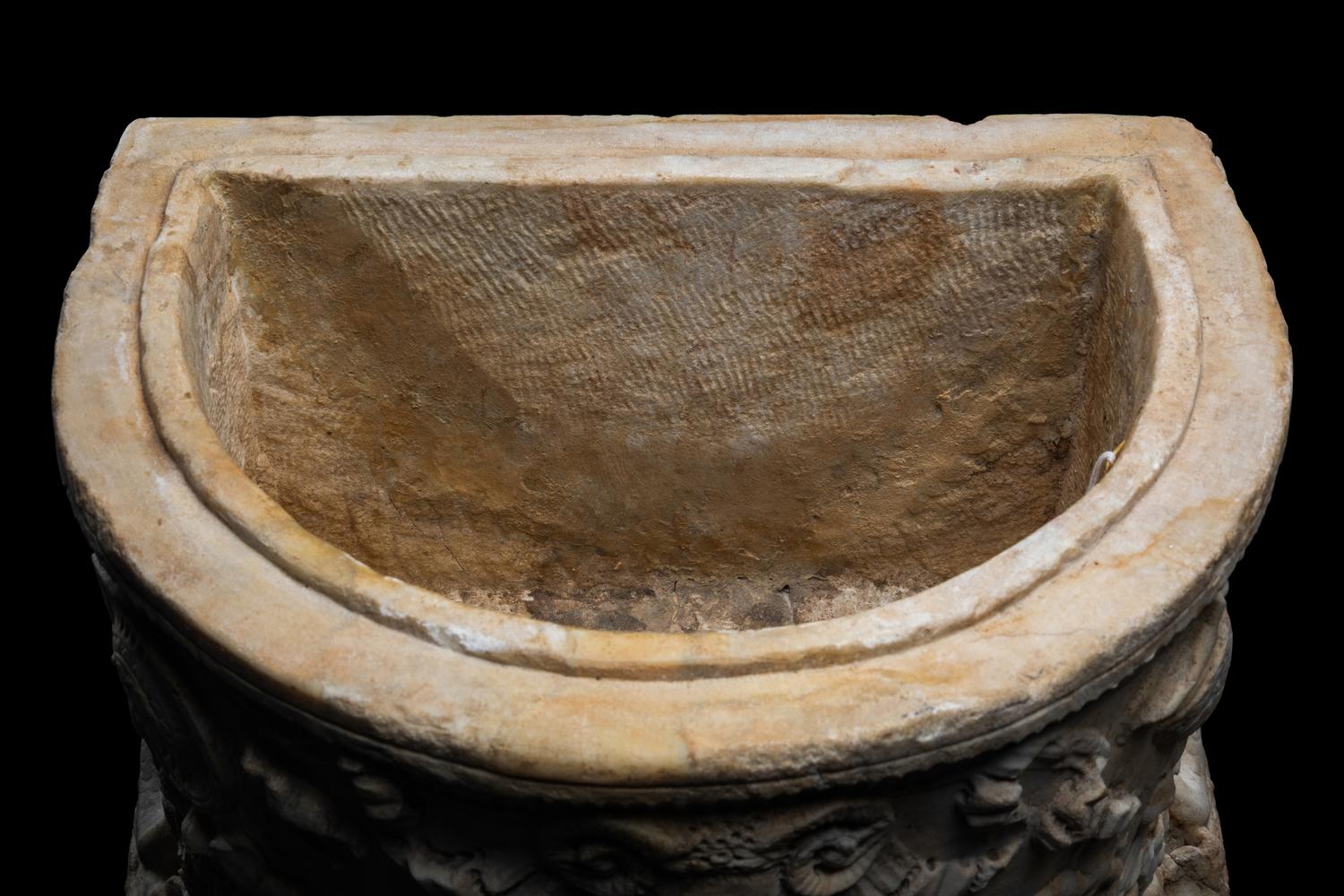 A Roman Marble Cinerary Urn