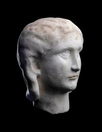 A Roman Marble Portrait Head of the Empress Sallustia Orbiana