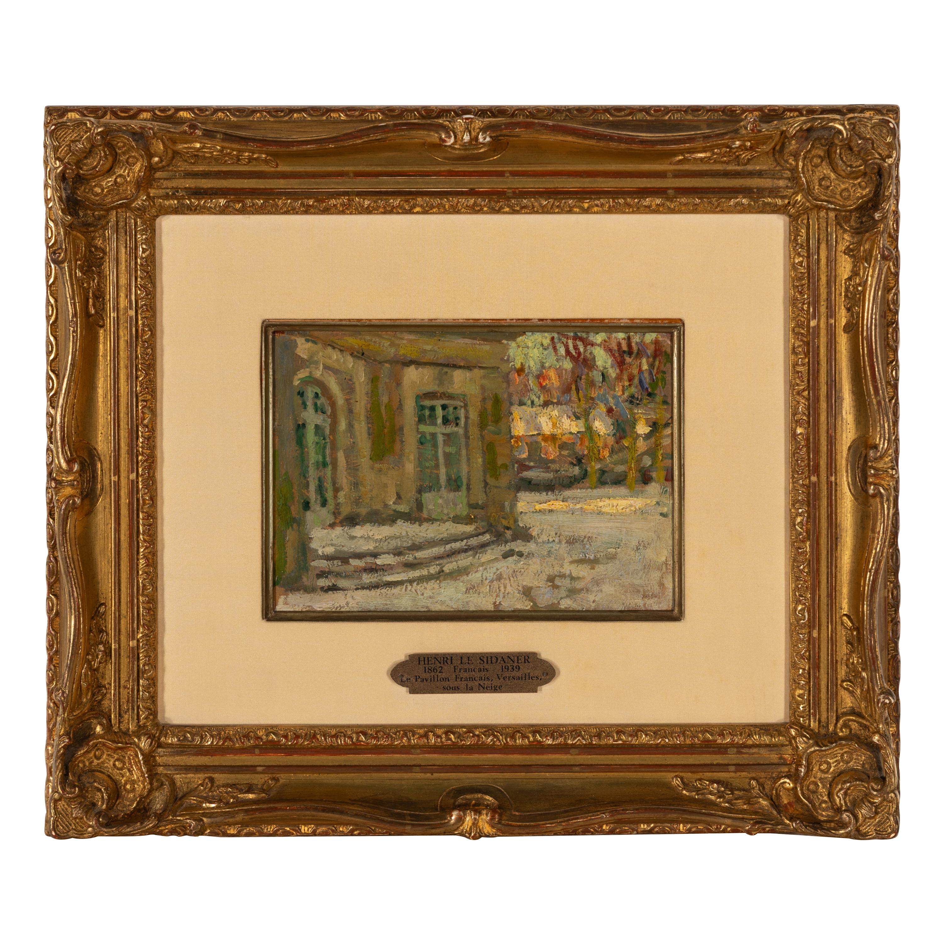 Henri Le Sidaner (French, 1862-1939) — Le Pavillon Français, Versailles sous la Neige , 1916