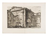 [Prints] Piranesi, Giovanni Battista. Group of 12 Etchings — 1) Veduta dell'atrio del portico