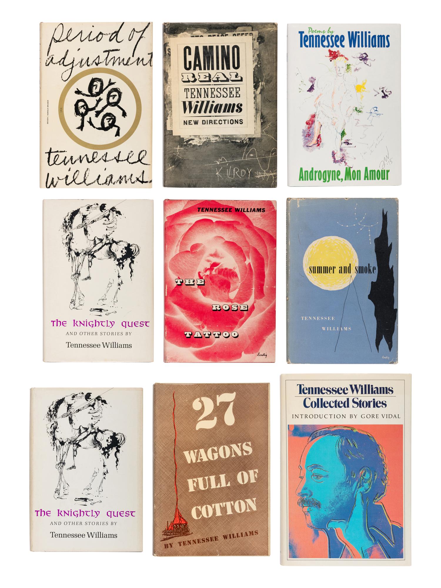 WILLIAMS, Tennessee (1911-1983). A group of 11 FIRST EDITIONS, comprising: