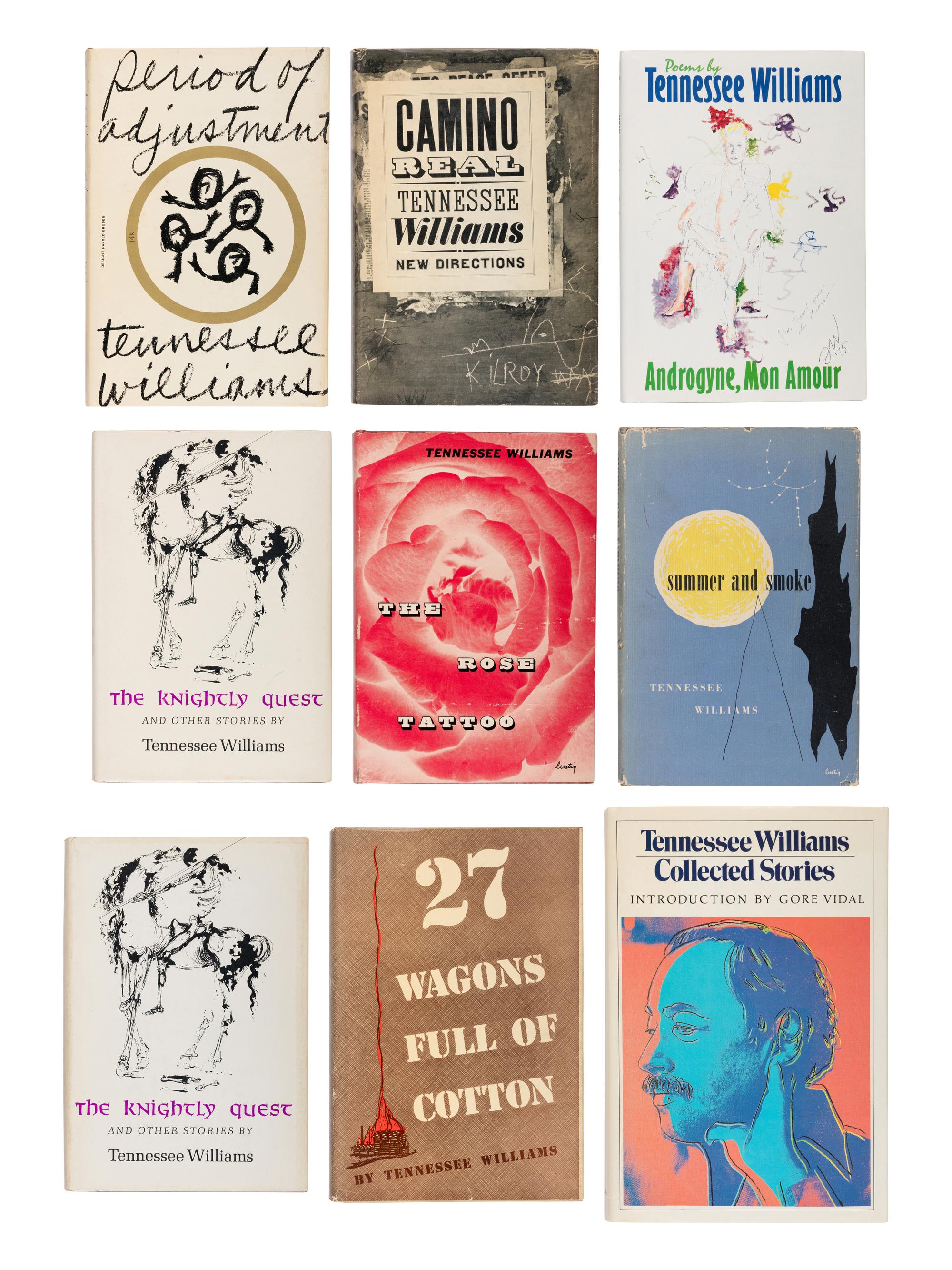 WILLIAMS, Tennessee (1911-1983). A group of 11 FIRST EDITIONS, comprising: