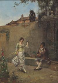 Clemente Pujol de Guastavino (Spanish, 1850-1905) — A Courting Couple