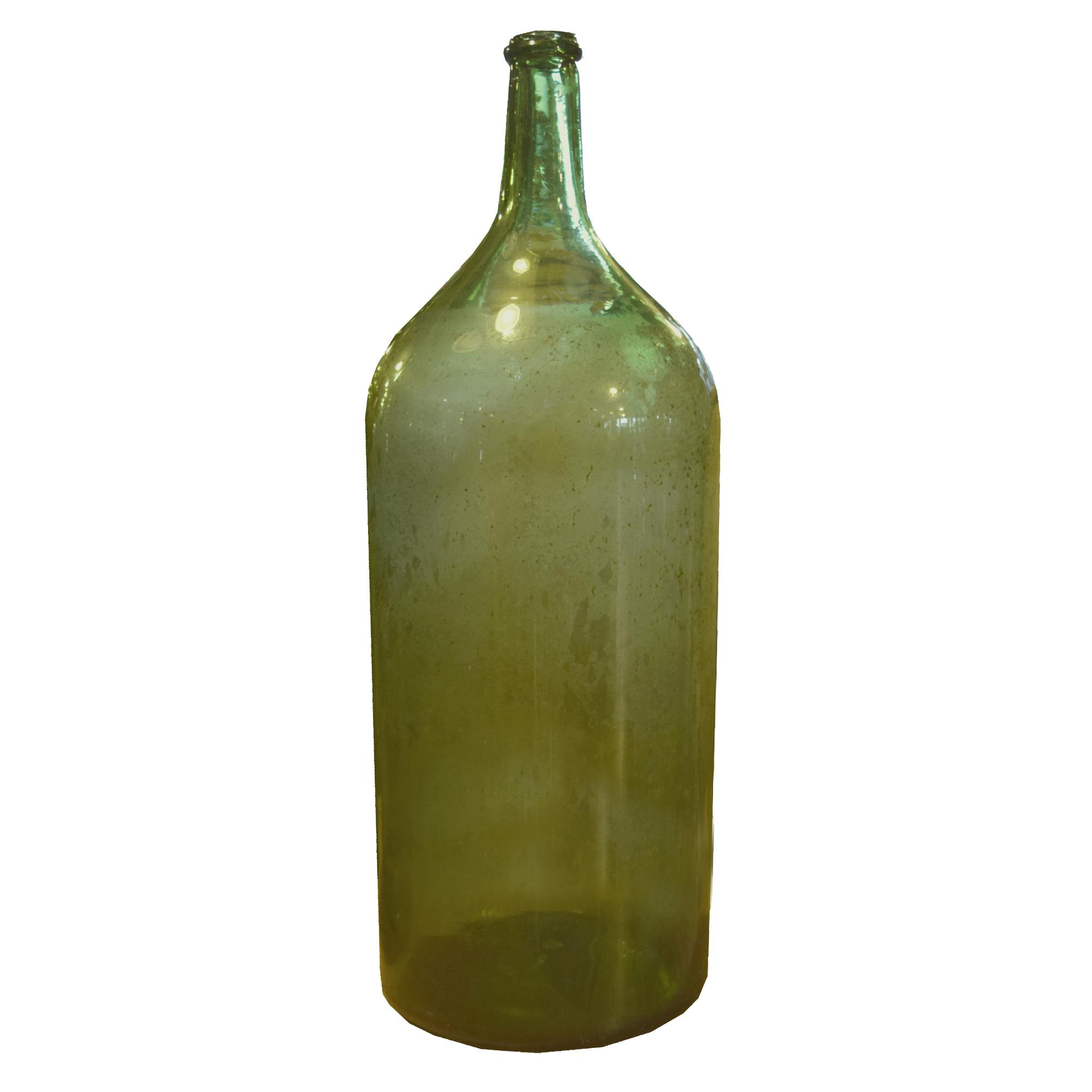 A Glass Wine Bottle 8.5" W x 8.5" D x 25" H — Italy, 20th Century