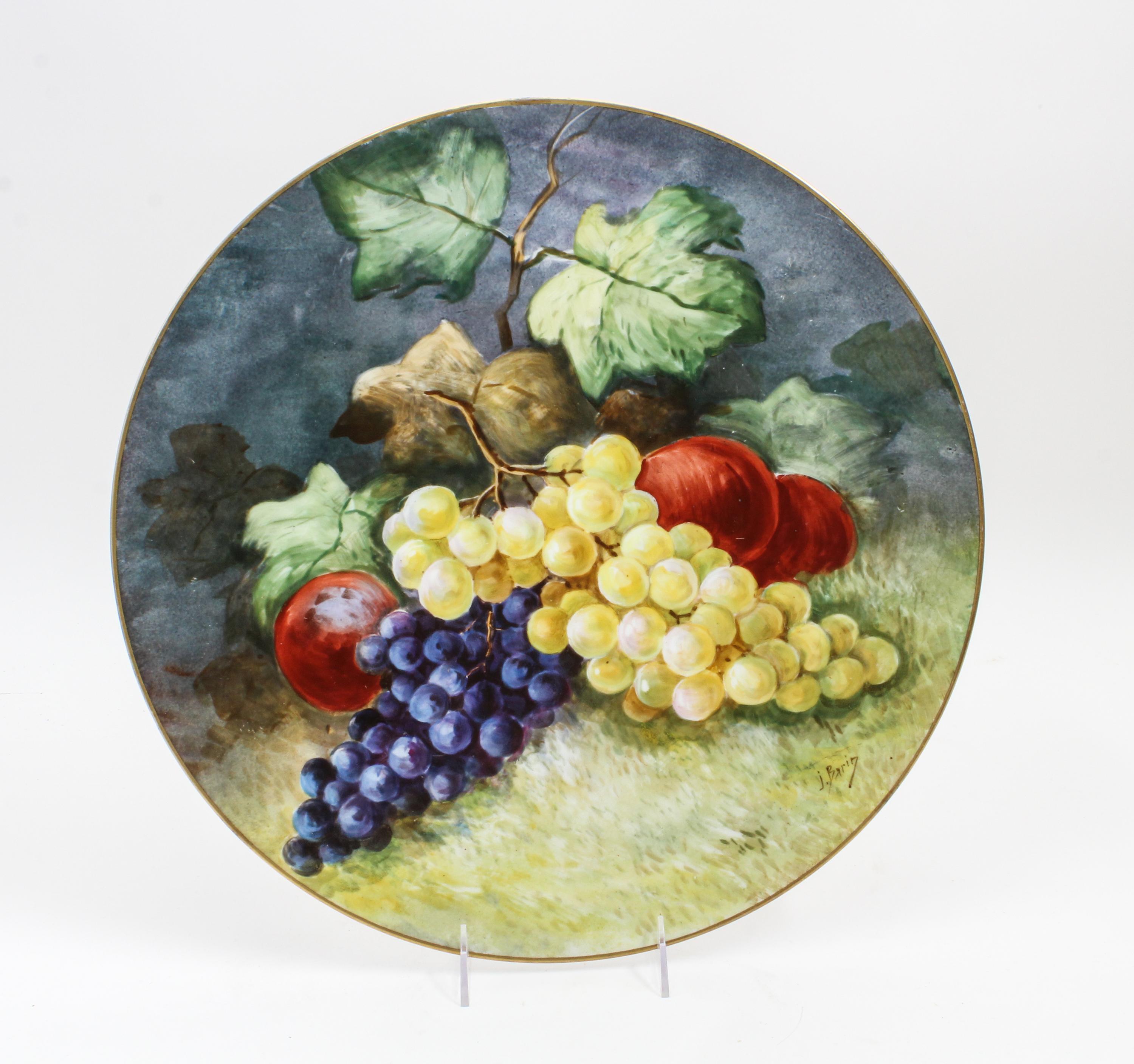 A Jean Pouyat Limoges Charger Diameter 16 inches. — 19TH/20TH CENTURY