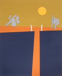 Ernest Trova, (American, 1927-2009), Study/Falling Man (Series 75), 1975