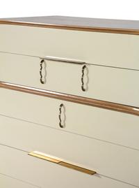 A Contemporary White Painted Birch Chest of Drawers