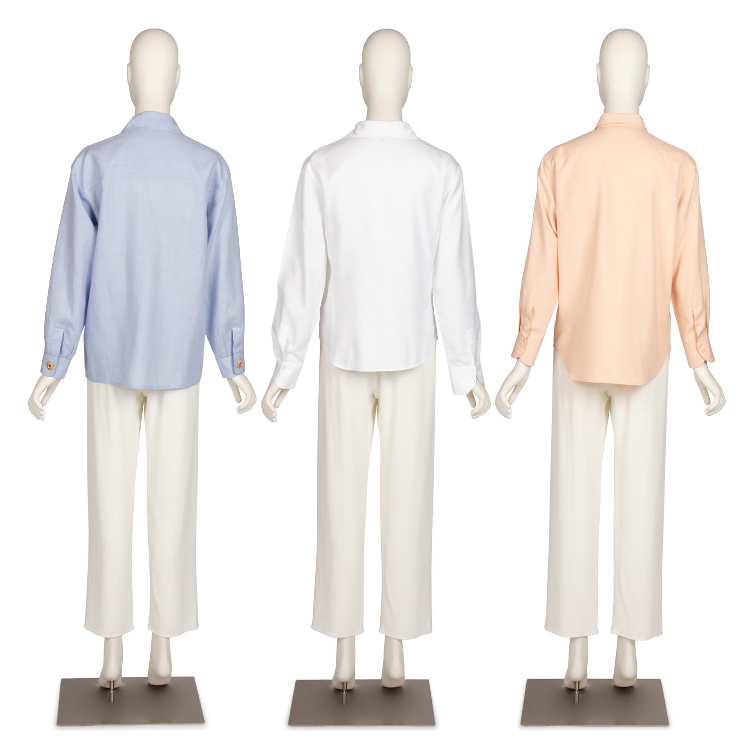 Three Designer Shirts by Loro Piana and Yves Saint Laurent, 1990-2000s