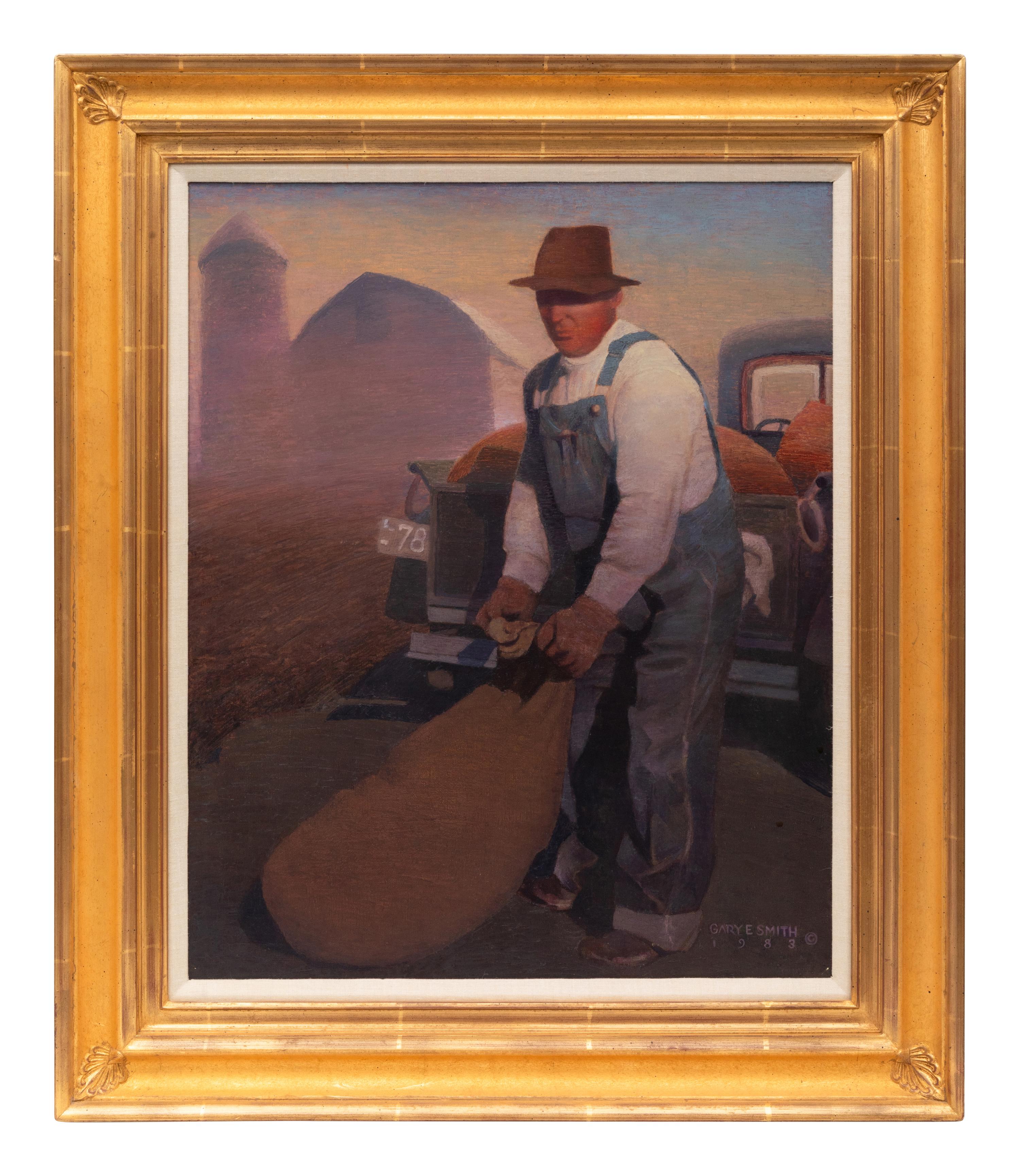 Gary Ernest Smith (American, b. 1942) — Loading Potatoes, 1983