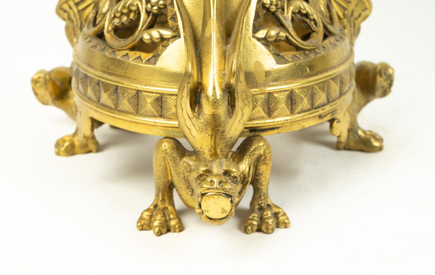 A Pair of Louis XVI Style Gilt Metal Eight-Light Candelabrum — 20TH CENTURY