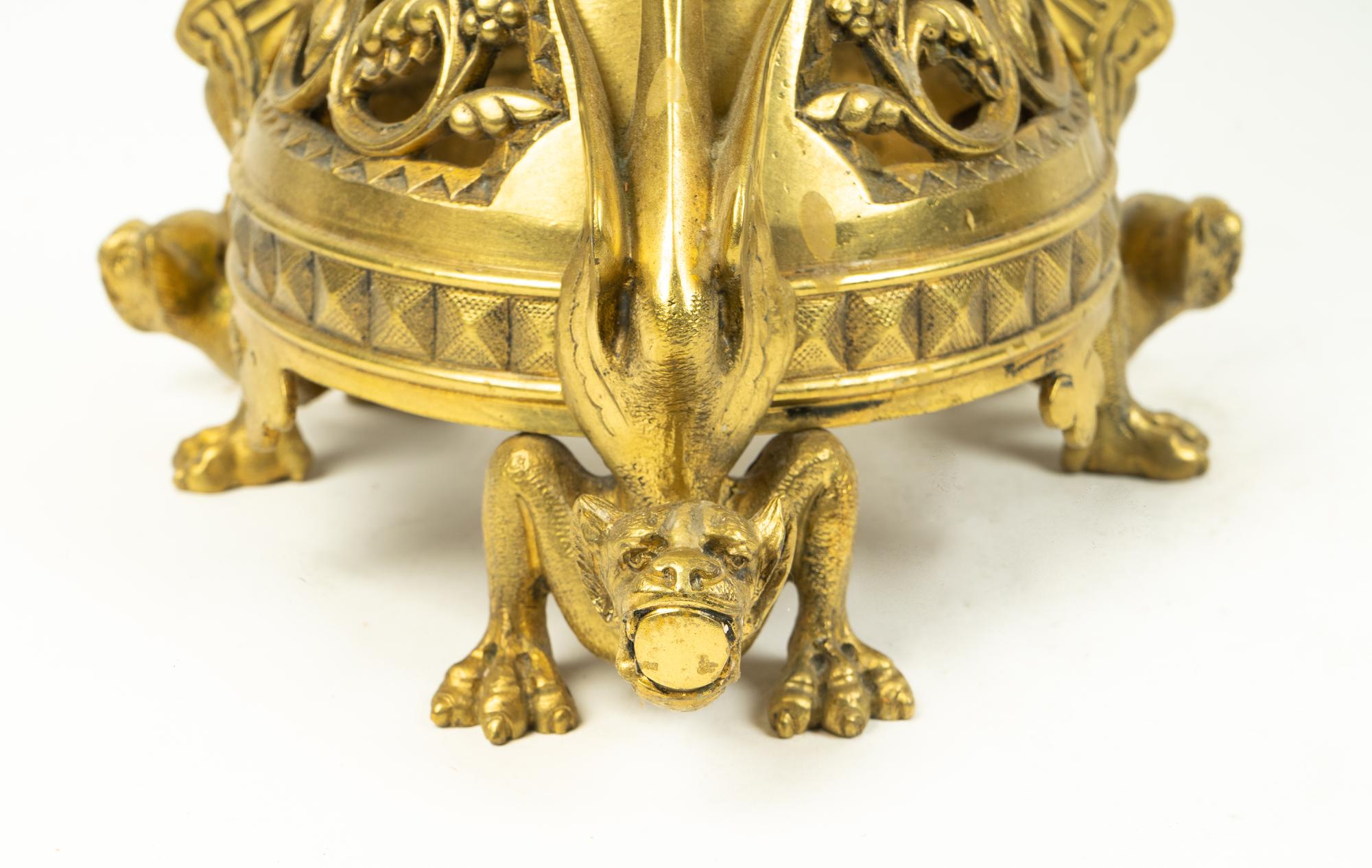 A Pair of Louis XVI Style Gilt Metal Eight-Light Candelabrum — 20TH CENTURY