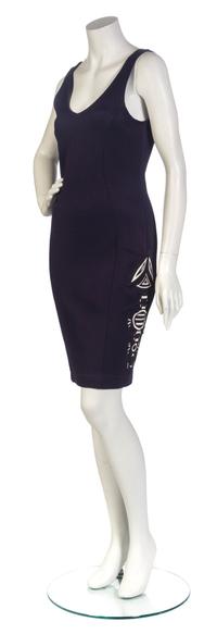 A Rifat Ozbek Purple Knit Dress, Size 6.