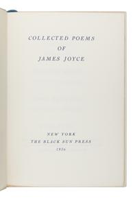 JOYCE, James (1882-1941). Collected Poems . New York: The Black Sun Press, 1936.