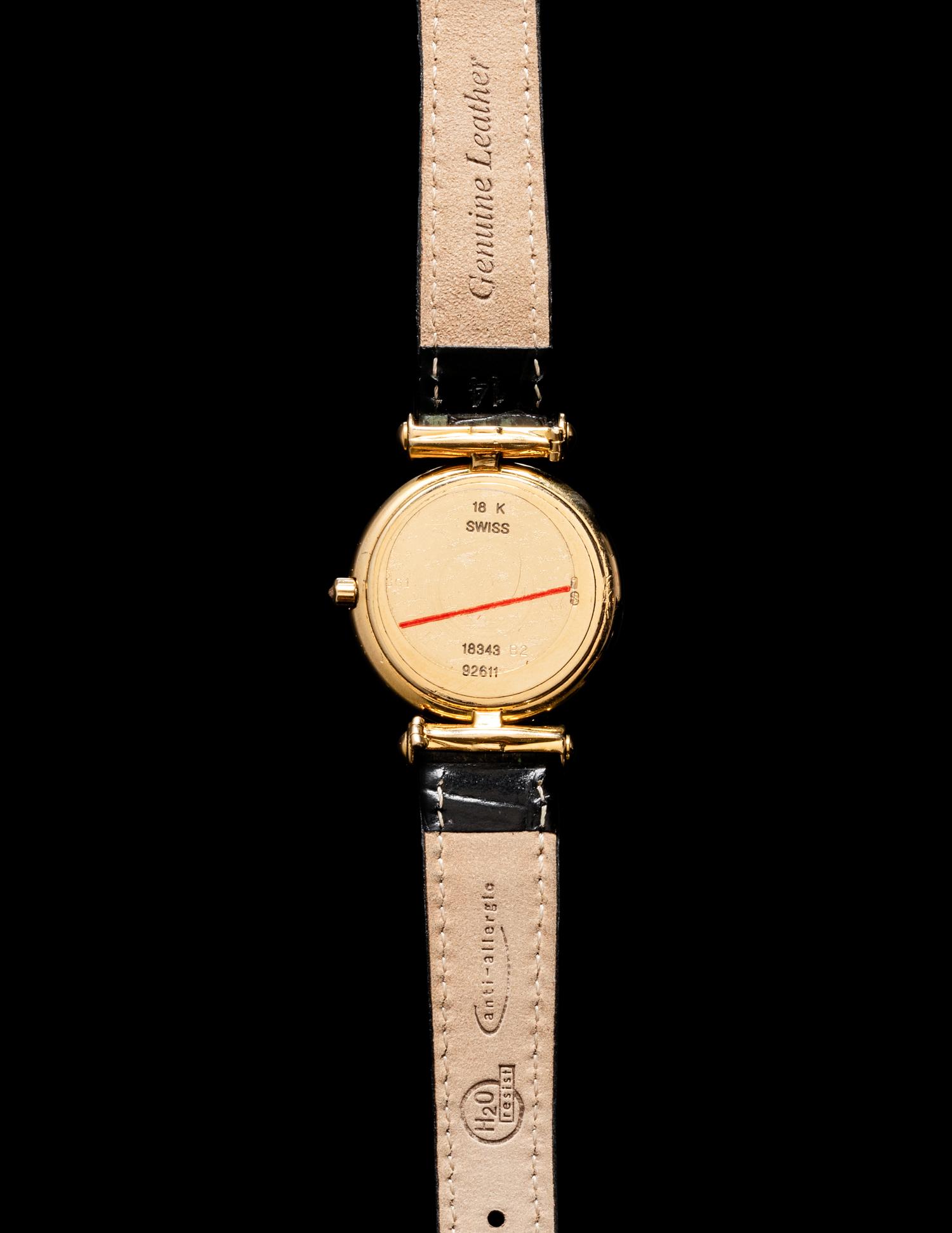 VAN CLEEF & ARPELS, 18K YELLOW GOLD AND DIAMOND WATCH