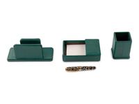 Secretary Madeleine Albright's Green Embossed Leather Desk Set and a Jean Pierre-Lepine Limited Edition Hédéra Fountain Pen