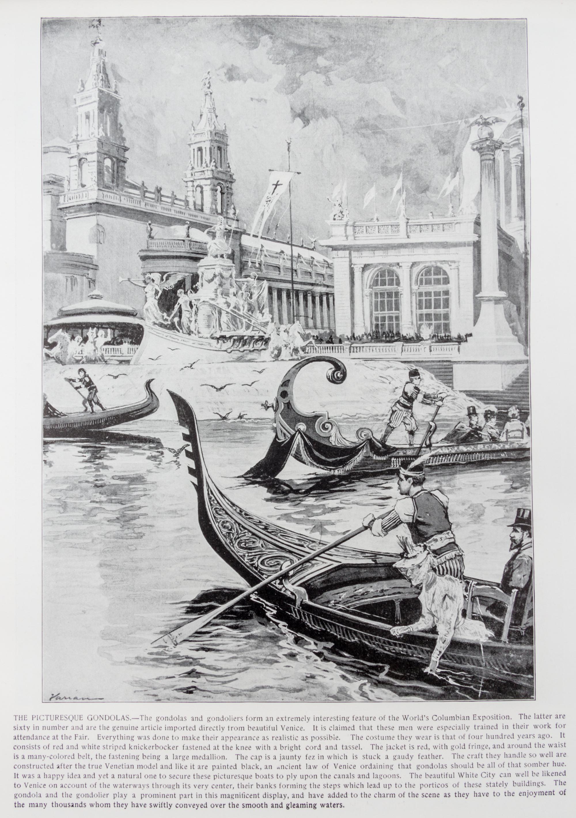 (CHICAGO, COLUMBIAN EXPOSITION) A group of four pictoral guide books on the Columbian Exposition.