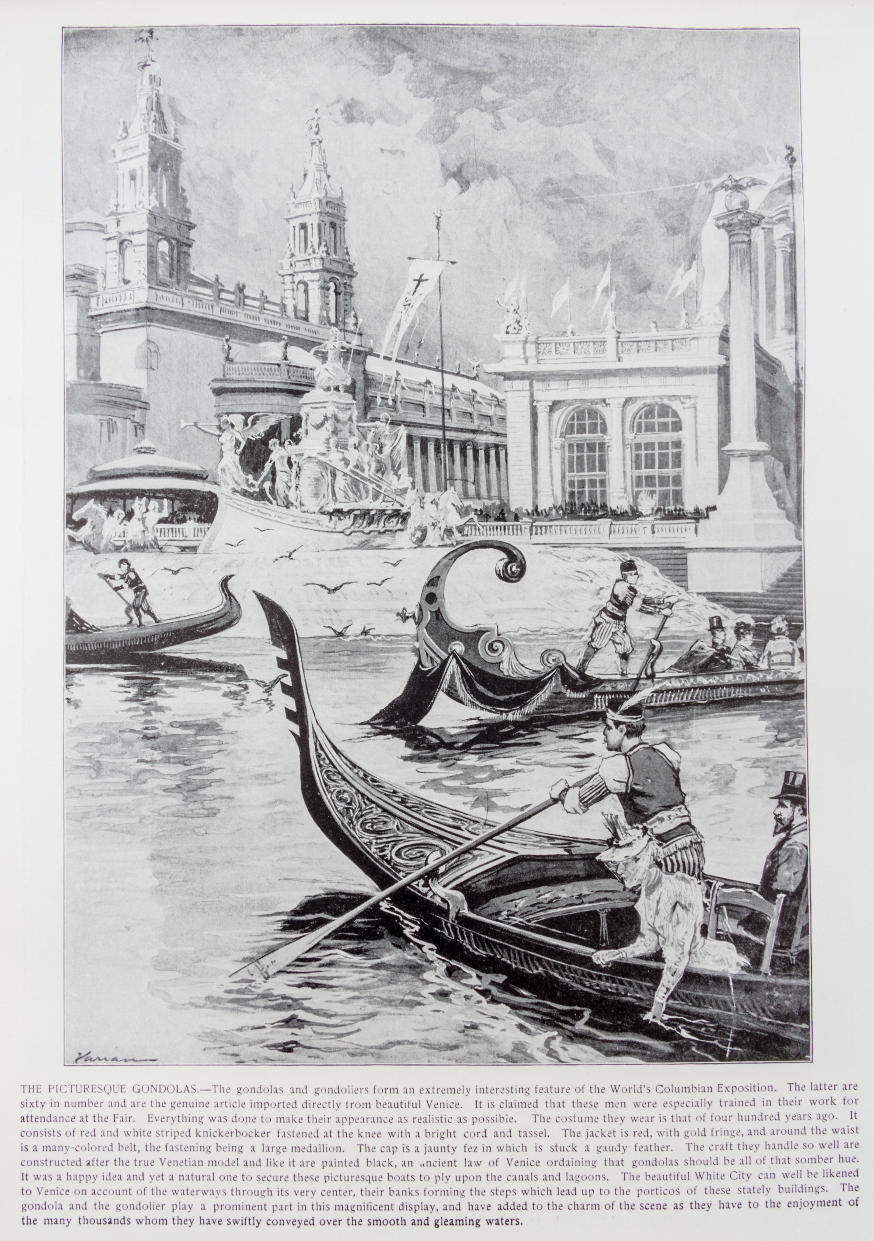 (CHICAGO, COLUMBIAN EXPOSITION) A group of four pictoral guide books on the Columbian Exposition.